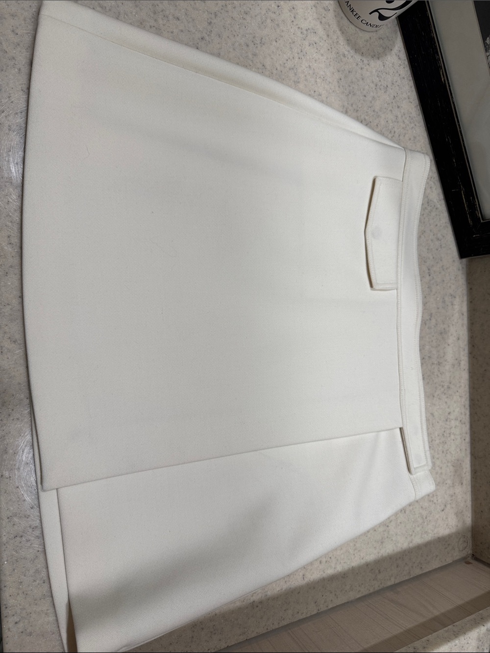 Theory White Mini Skirt - Clean Tailored Design